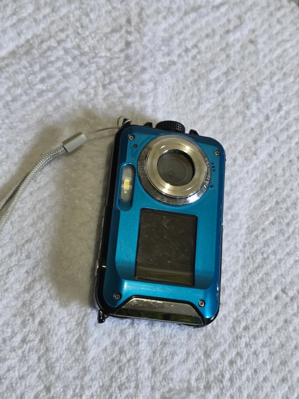 Compact Blue Digital Camera - Portable Point & Shoot